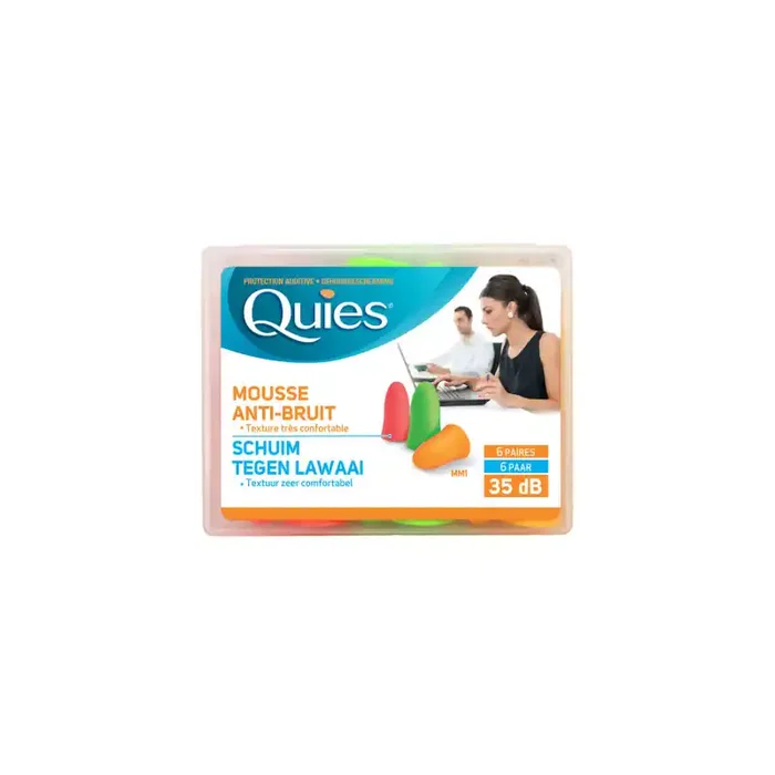QUIES Protection auditive en mousse 6 Paires