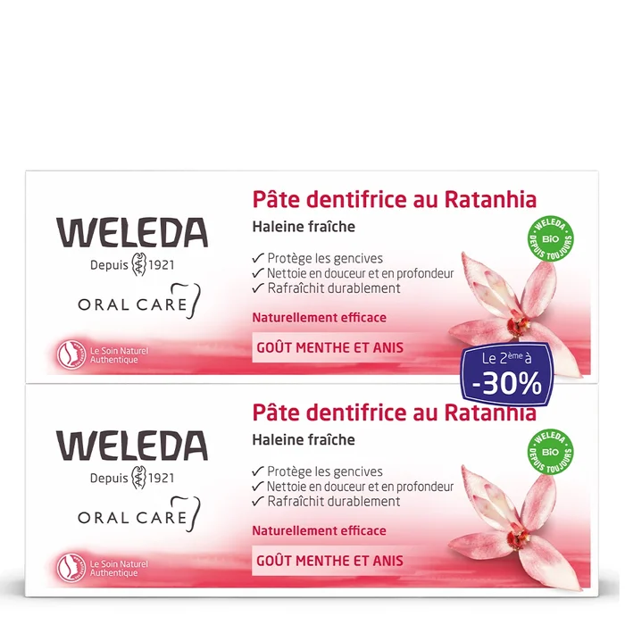 Rathania – Soin Bucco-Dentaire Pâte Dentifrice Lot de 2 x 75ml