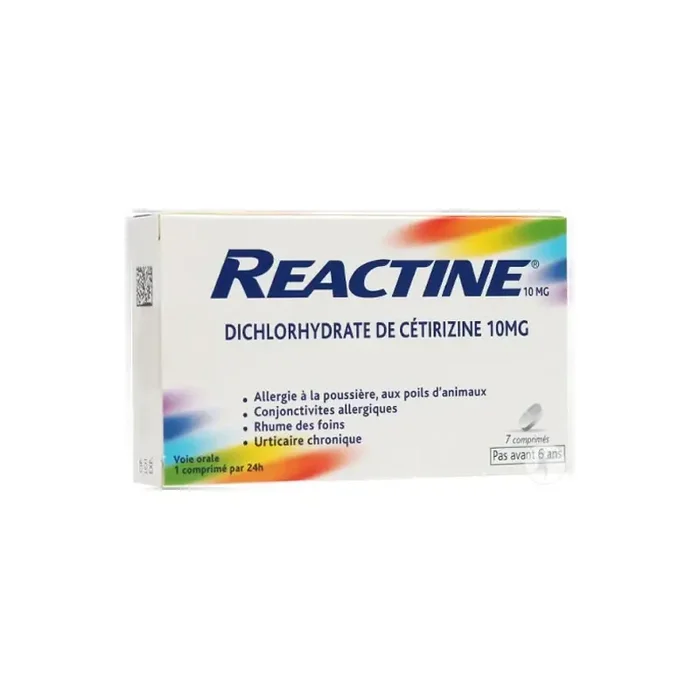 Reactine 10mg comprime sécable 7