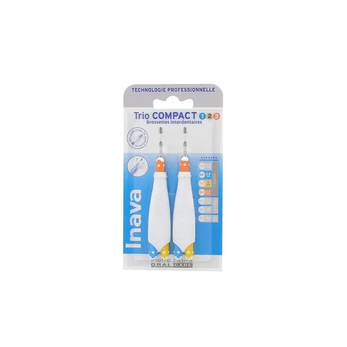 RECHARGE BROSSETTES INTERDENTAIRES TRIO COMPACT ETROITS ISO1/2/3 INAVA
