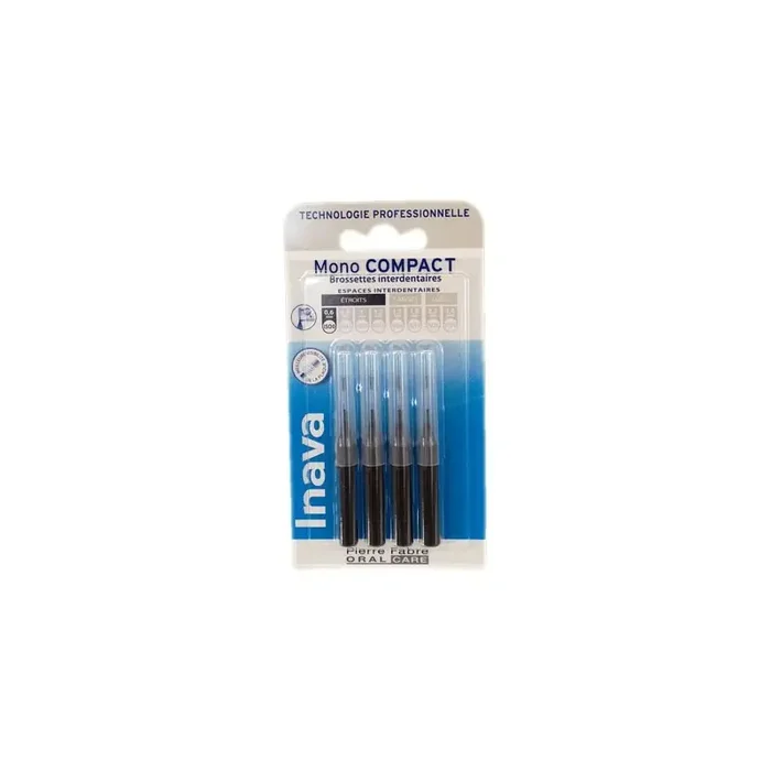 RECHARGE BROSSETTES MONO COMPACT X4 ETROITS 0.6mm INAVA