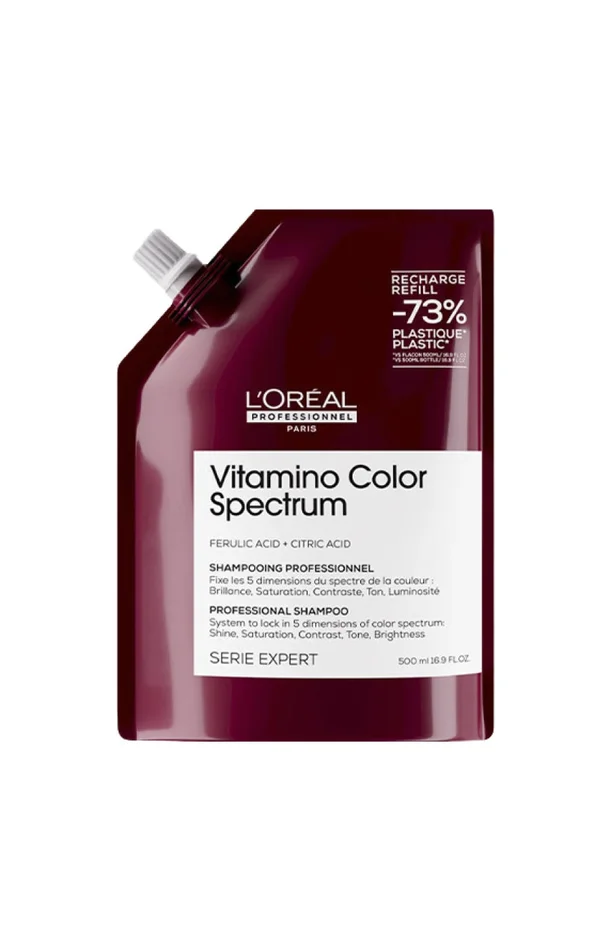 Recharge de shampoing nourrissant – Vitamino Spectrum – Cheveux colorés – 500 ml