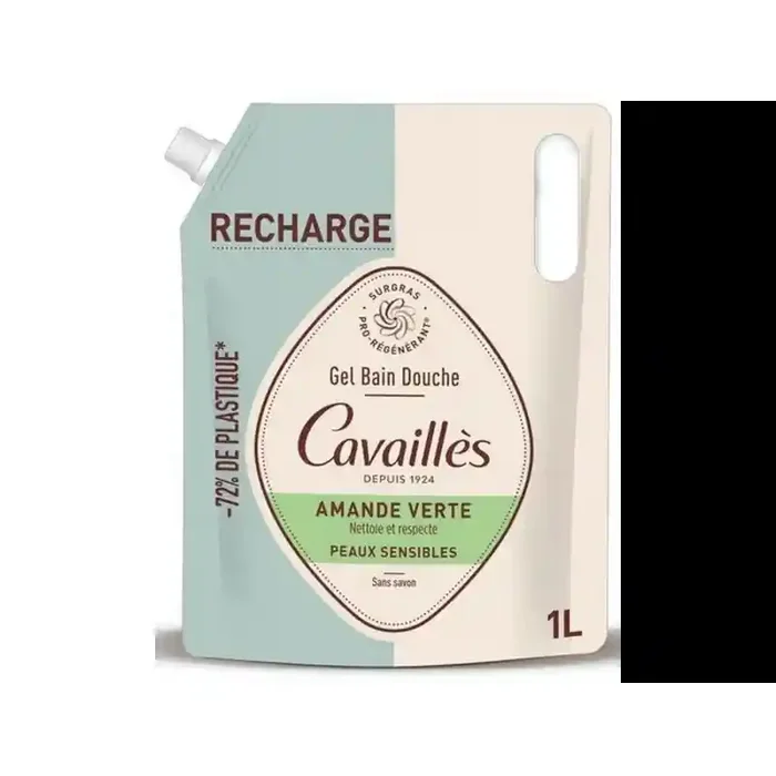 RECHARGE GEL BAIN DOUCHE AMANDE VERTE 1L ROGE CAVAILLES