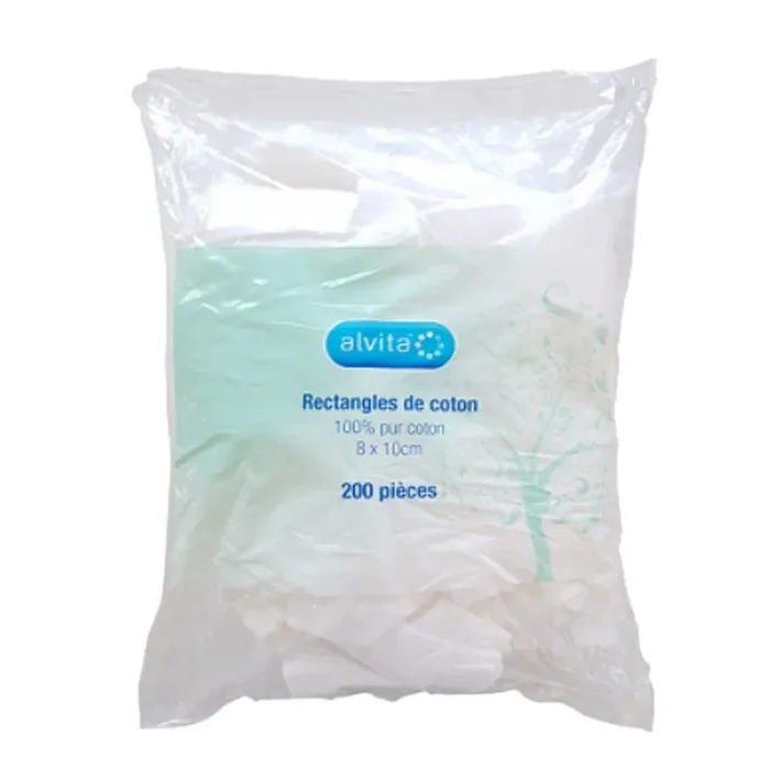 Rectangle Coton 8x10cm – Sachet de 200
