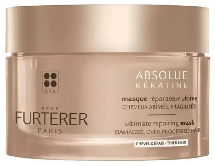 René Furterer Absolue Kératine Masque Réparateur Ultime Cheveux Épais 200 ml – Type Cheveux Epais