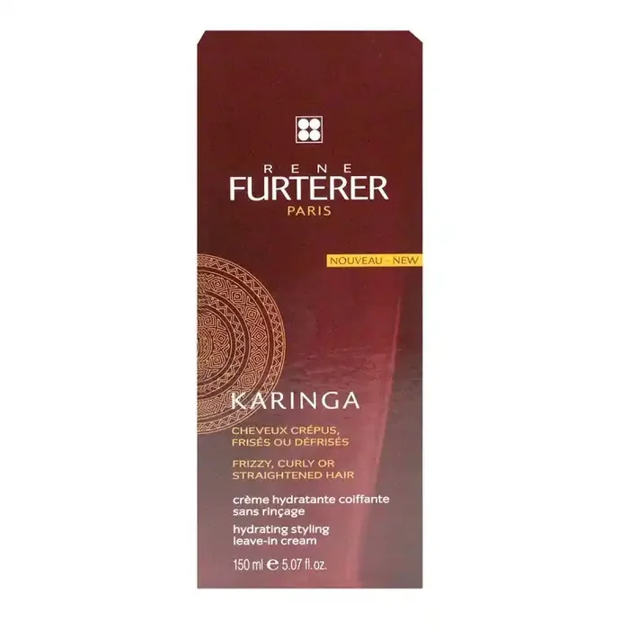 René Furterer Karinga Crème Hydratante et coiffante – Nourrit profondément – Cheveux crépus, afro –