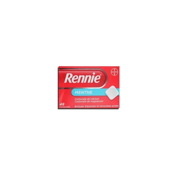 RENNIE MENTHE 48 COMPRIMES BAYER