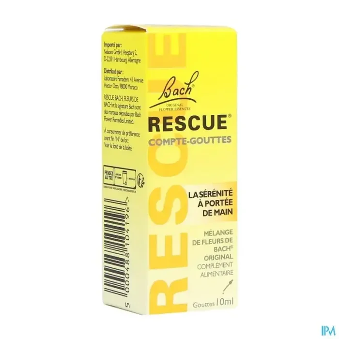 Rescue bach compte gouttes 10ml