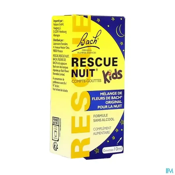 Rescue bach nuit kids compte gouttes 10ml