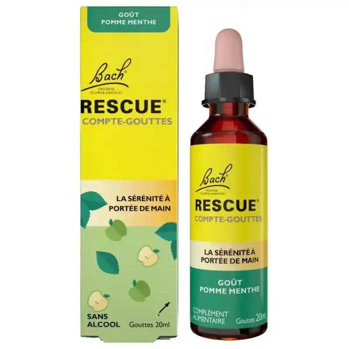 RESCUE POMME MENTHE COMPTE GOUTTES 20ML BACH
