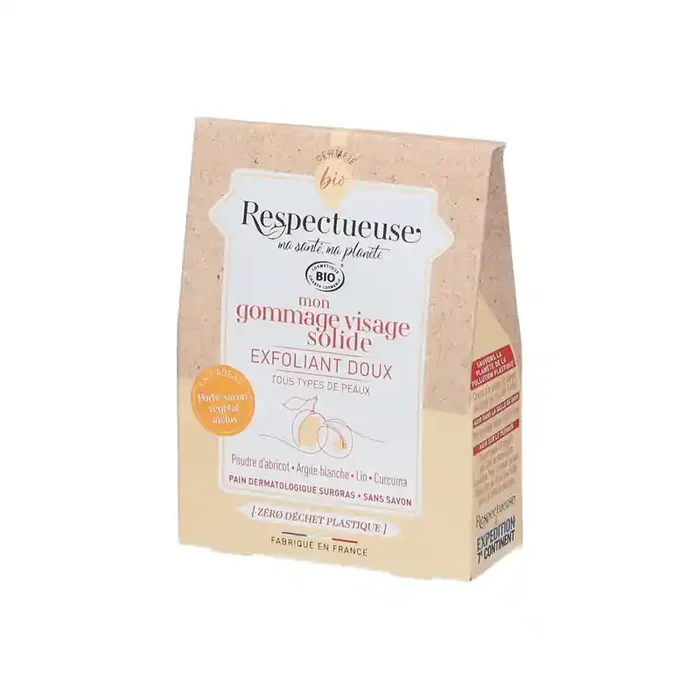 Respectueuse Exfoliant Doux mon gommage visage solide 35gr