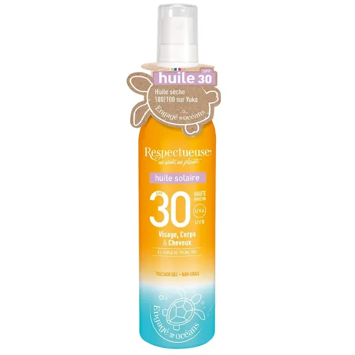 Respectueuse Huile Solaire SPF30 100ml