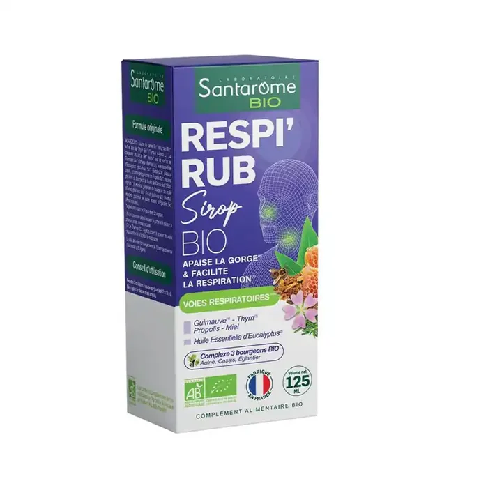 RESPI‘RUB SIROP BIO 125 ML SANTARÔME