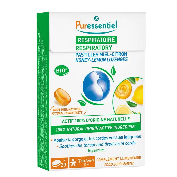 Respiratoire – Pastilles Gorge Miel-Citron x20