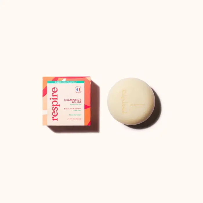 RESPIRE SHAMPOING SOLIDE PÊCHE DU VERGER 75G