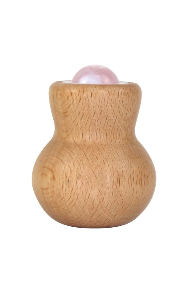 Roll-on massant – Quartz rose – Visage