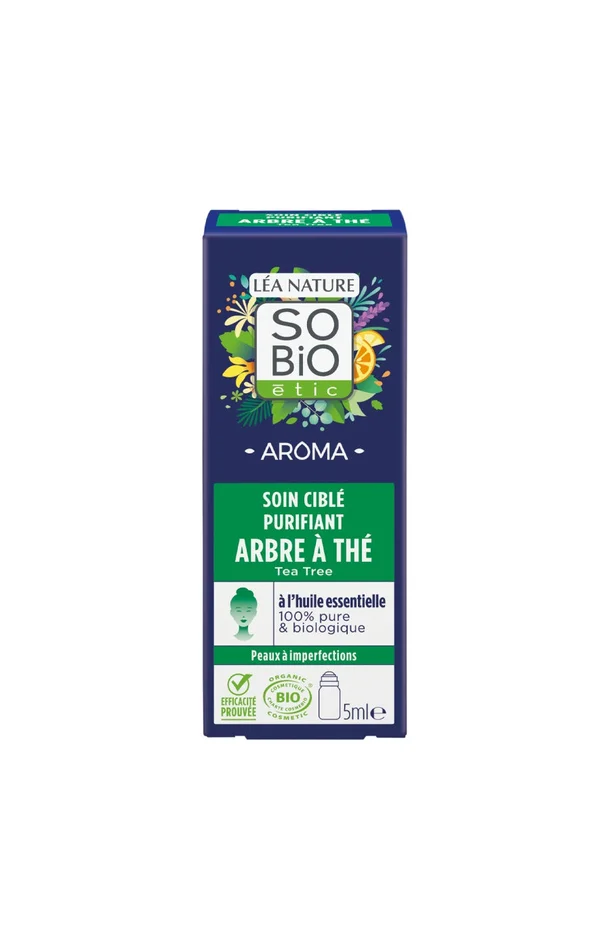 Roll-on SOS anti-imperfections bio – Arbre à thé – 5 ml