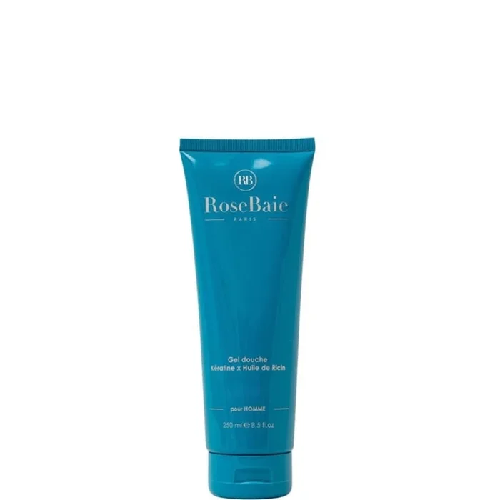RoseBaie Paris Kératine x Huile de Ricin Gel Douche pour Homme