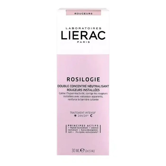 ROSILOGIE DOUBLE CONCENTRE NEUTRALISANT ROUGEURS INSTALLEES 30ML LIERAC