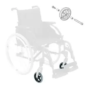Roue Bandage Avant 8″ x 1.1/4 et Axe