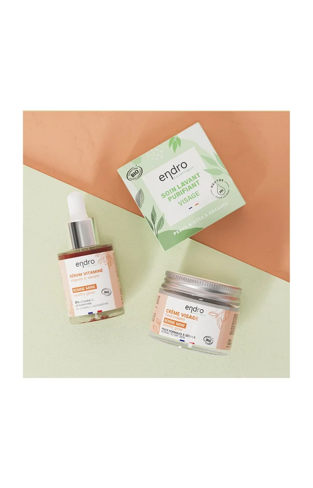 Routine bonne mine – Vitamine C – Visage – 3 produits