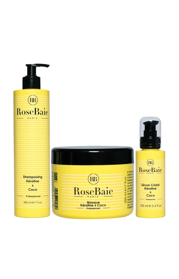 Routine capillaire – Kératine & coco – 3 produits