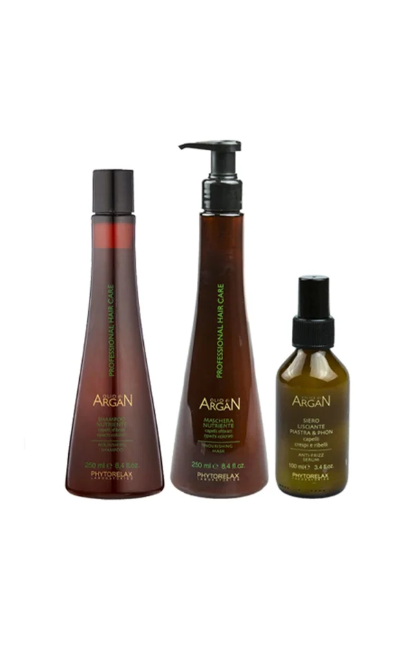 Routine nourrissante – Huile d’argan – Tous types de cheveux