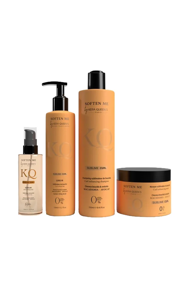 Routine sublimatrice de boucles – Macadamia & avocat – Cheveux ondulés à bouclés – 4 produits