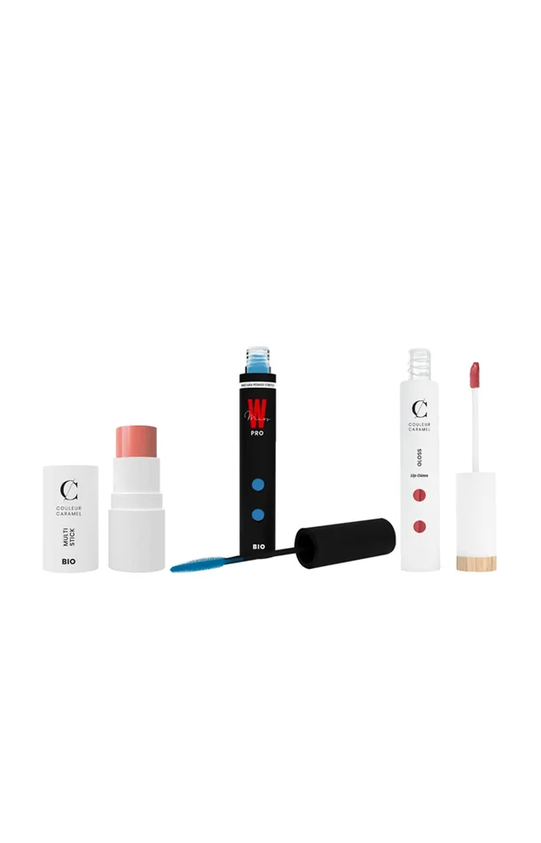 Routine tendance – Teint, yeux & lèvres – 3 produits