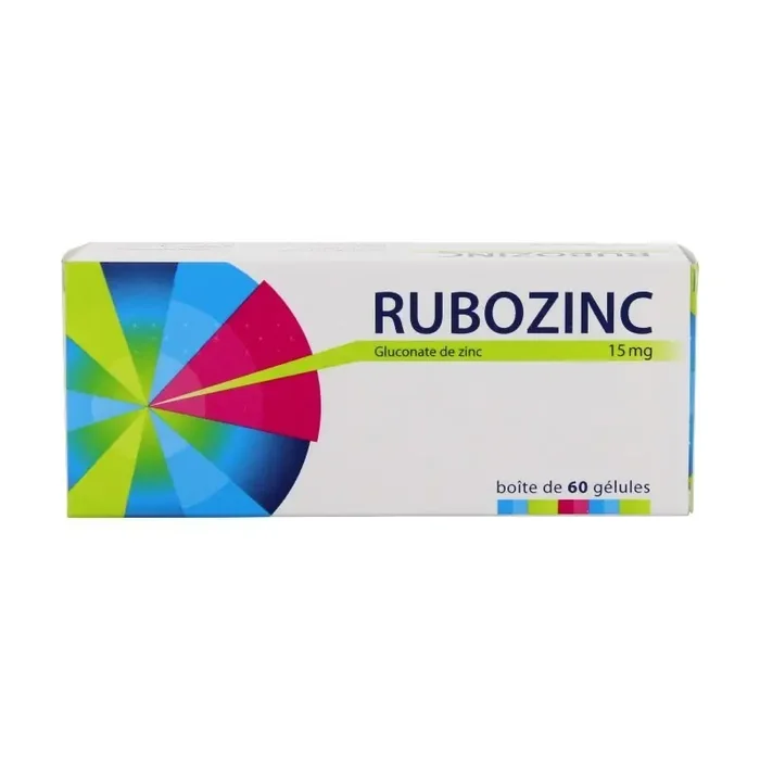 Rubozinc 15 mg 60 gelules
