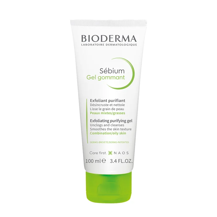 Sébium Gel Gommant – Exfoliant Purifiant – Peaux Mixtes à Grasses 100 ml