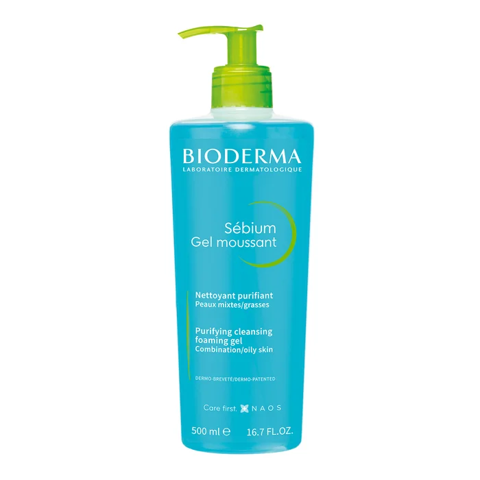Sébium Gel Moussant – Nettoyant Purifiant Doux Peaux Mixtes à Grasses