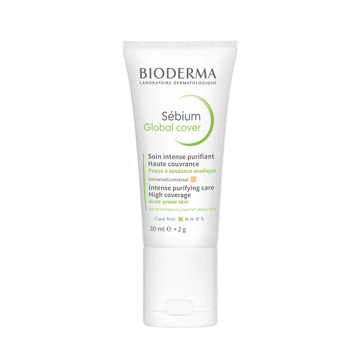 Sébium Global Cover – Soin Intense Purifiant Teinté – Peaux à Tendance Acnéique 30 ml