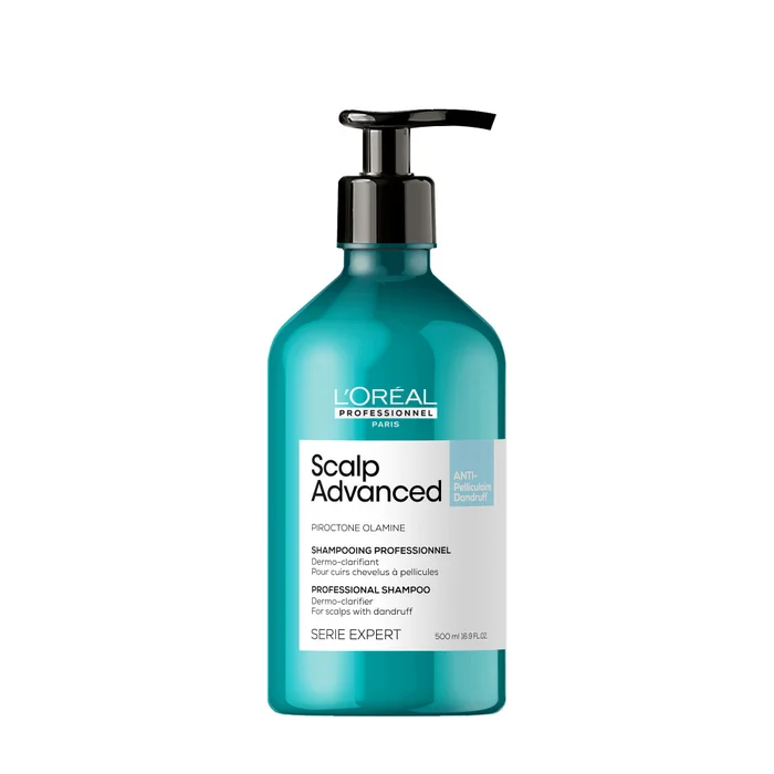 Série Expert Scalp Advanced – Shampooing Dermo-Clarifiant – Cuirs Chevelus à Pellicules 500 ml