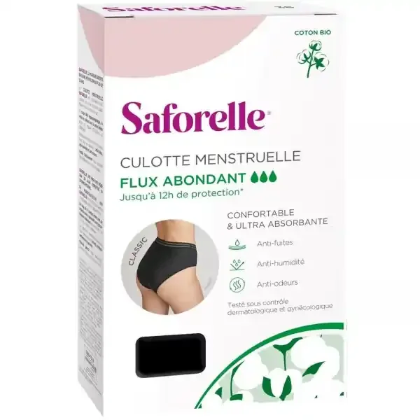 Saforelle Culotte Menstruelle Flux Abondant
