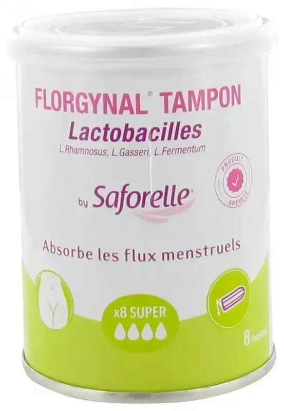 Saforelle Florgynal® Tampon – Boîte de 8 Tampons Super