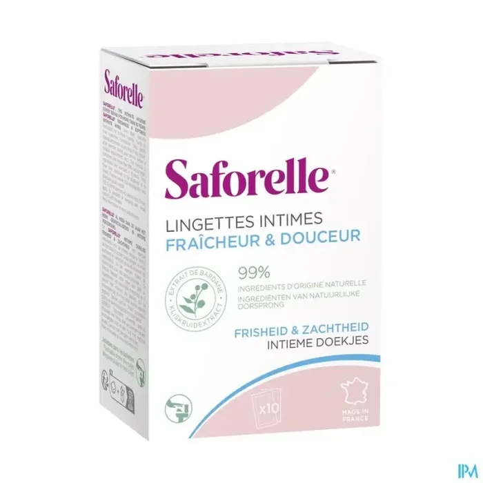 Saforelle lingettes flushable 10