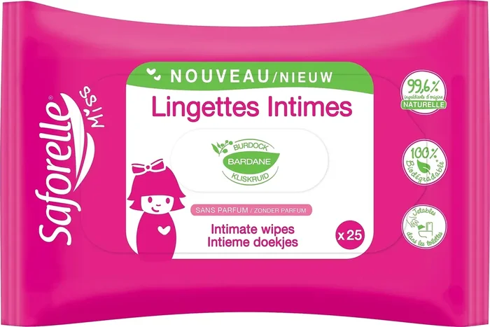 Saforelle Miss lingettes intimes x25