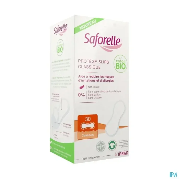 Saforelle protege slip classique 100% coton bio 30
