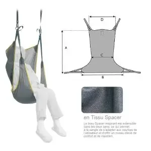 Sangle de Transfert Hamac Avec Têtière tissu Spacer