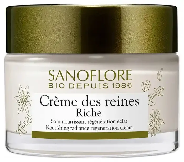 Sanoflore Reines Crème Des Riche Soin Nourrissant Régénération Éclat Certifié Bio 50 ml