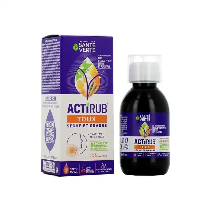 Sante Verte Actirub sirop toux 150ml