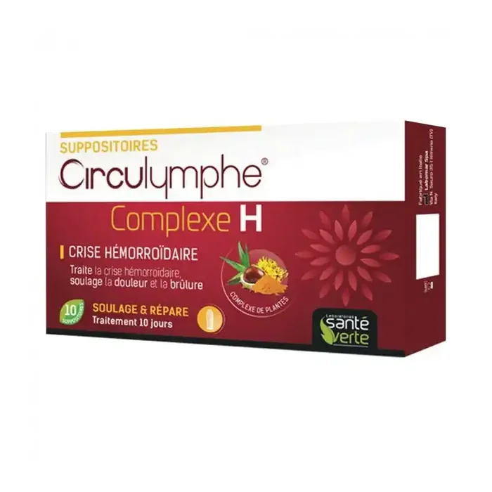 Sante verte circulymphe complexe H 10 suppositoires