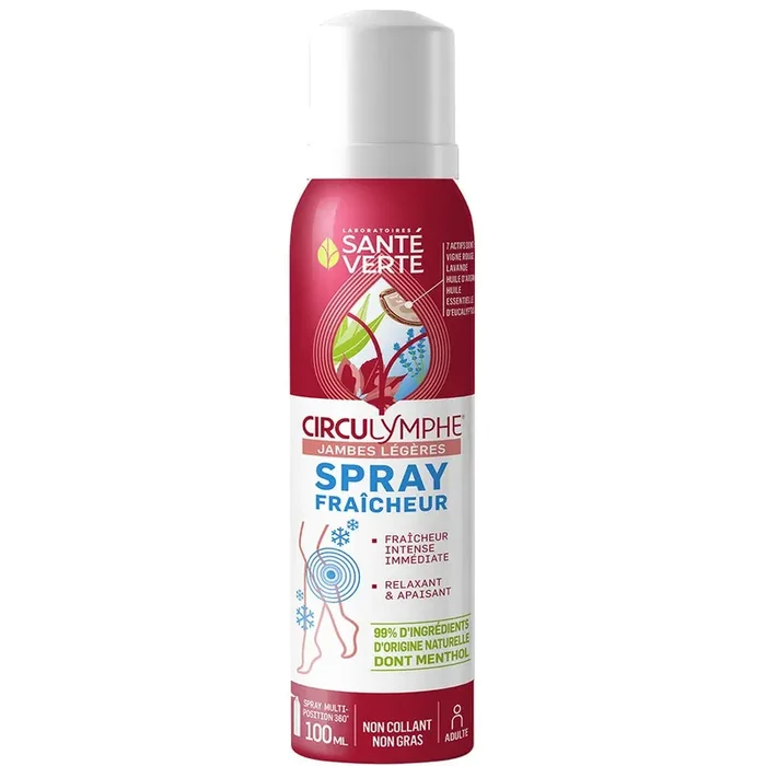 Santé Verte Circulymphe Spray Fraîcheur Jambes Légères 100ml