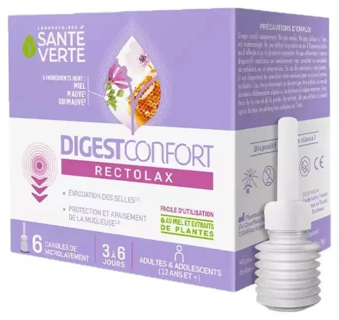 Santé Verte Digestconfort Rectolax Adulte – 6 Canules