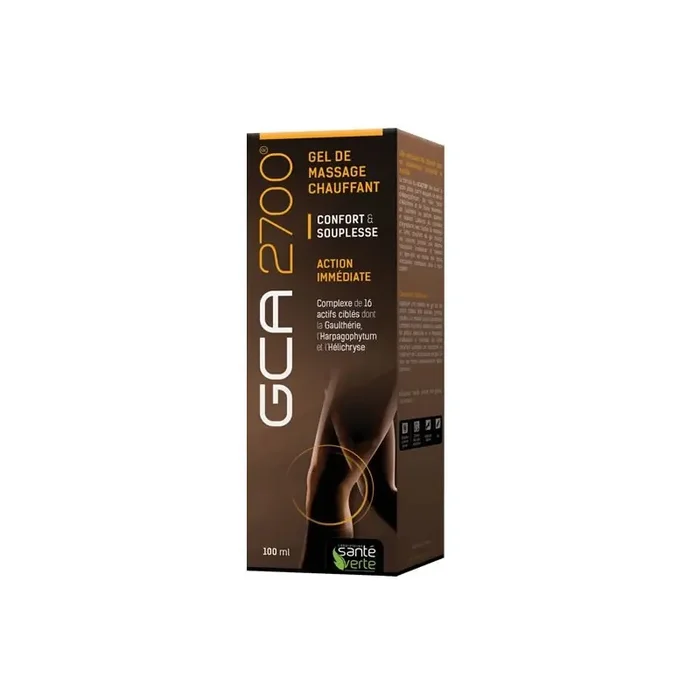 Sante verte gca 2700 gel de massage chauffant 100ml