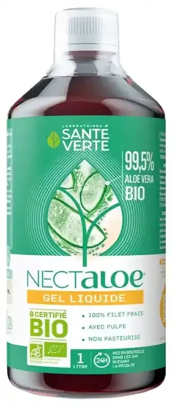 Santé Verte Nectaloe Aloe Vera Gel Liquide Bio 1 l
