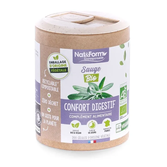 Sauge Bio – Confort digestif Ballonnements – 90 gélules