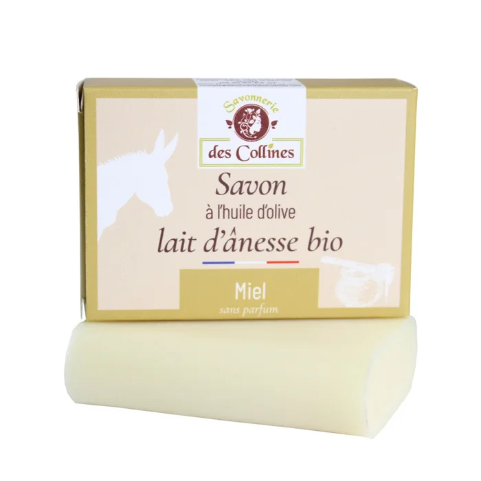 Savon lait d'ânesse Miel – sans parfum