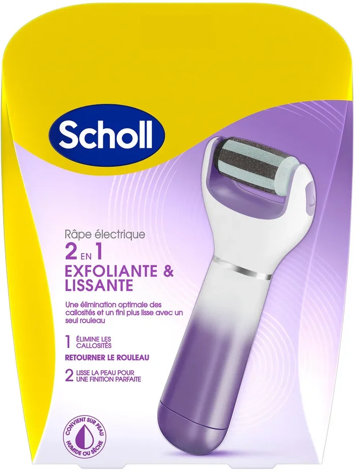 Scholl Râpe Electrique 2en1 Exfoliante Lissante